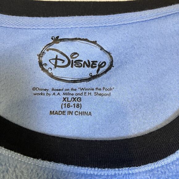 Disney Winnie The Pooh Eeyore Embroidered Fleece 2 pc Womens Pajama Set Size XL - Picture 5 of 13